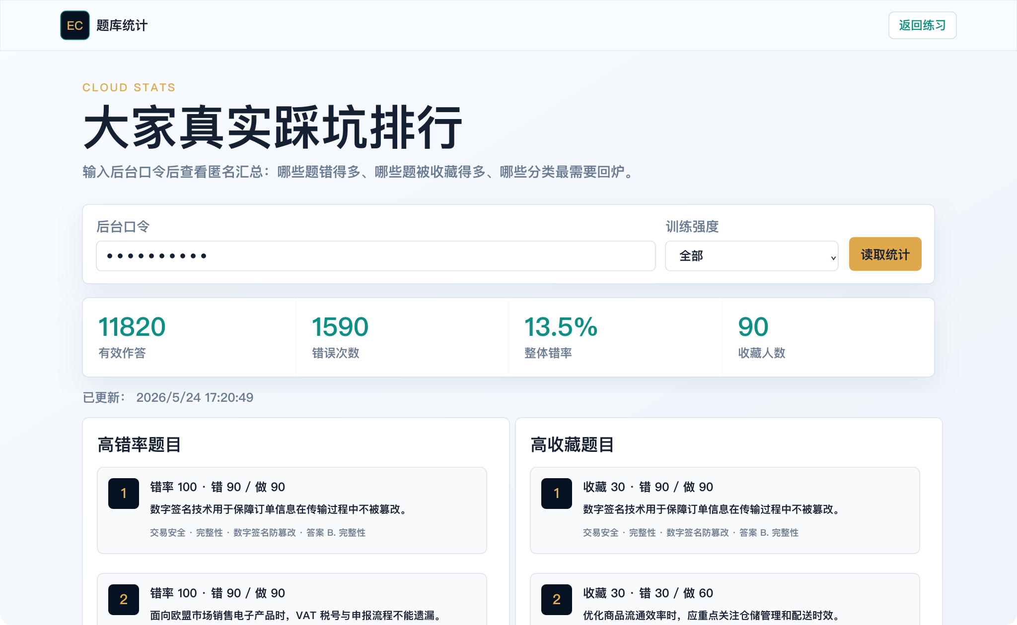 统计后台